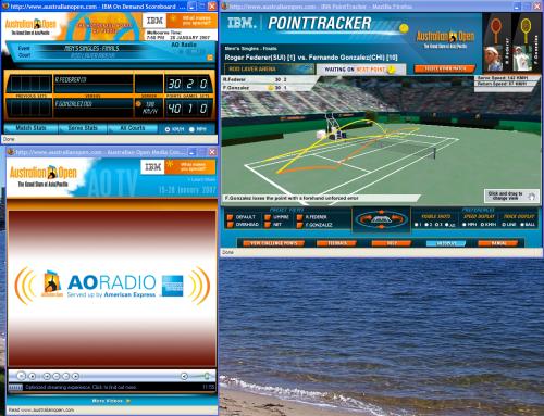 The Australian Open online scoreboard, PointTracker, and radio playback window; Creative Commons licence doesn't apply to this image