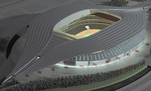 One of the design proposals for Beijing's National Stadium. Creative Commons licence does not apply to this image.