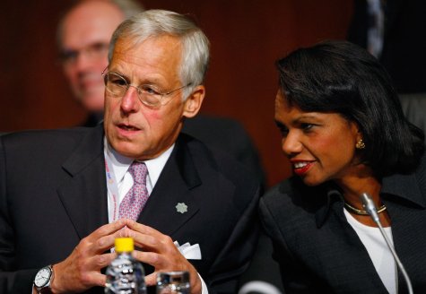 Condoleezza Rice and Robert McCallum at the APEC Ministerial Meeting 2007, Sydney Convention and Exhibition Centre. Image courtesy of APEC 2007 Taskforce; Creative Commons licence does not apply