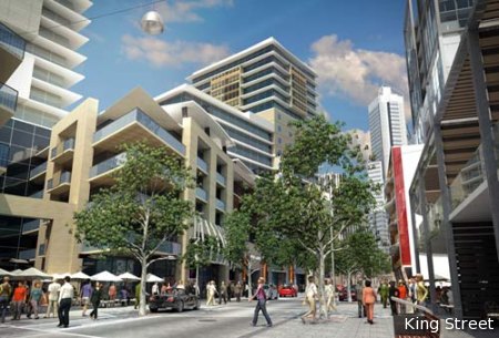 King Street in the Northbridge Link proposal; Creative Commons licence doesn't apply to this image.