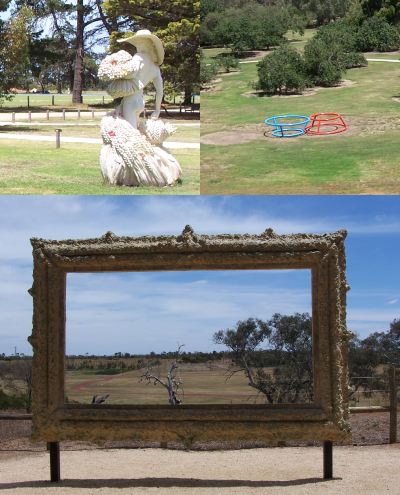 [Sculptures at Werribee Park, near Melbourne]